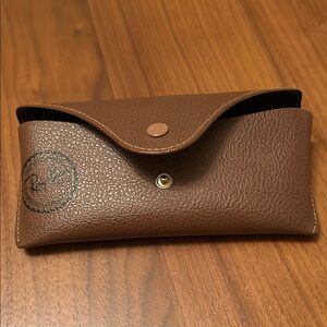 Brown Leather Sunglasses Case